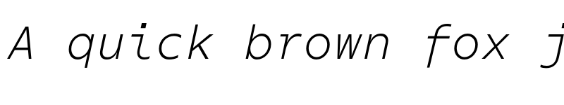 Preview of Odisseia Test Light Italic font