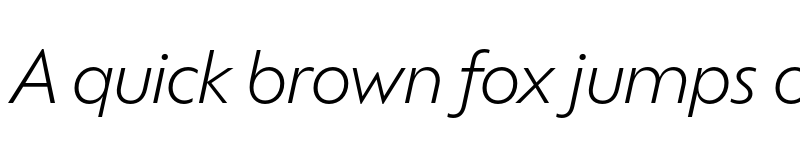 Preview of Ofelia Display Light Italic font