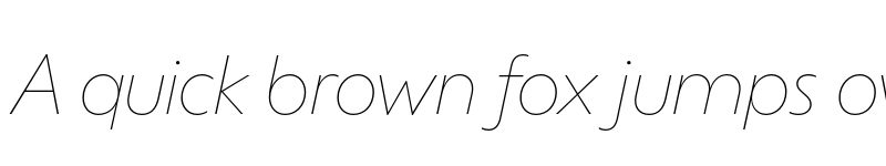 Preview of Ofelia Display Thin Italic font