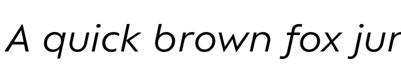 Preview of Ofelia Text Italic font