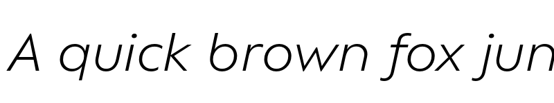 Preview of Ofelia Text Light Italic font