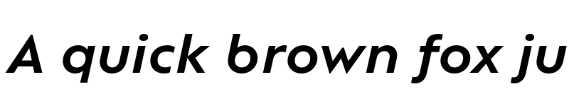 Preview of Ofelia Text Semibold Italic font