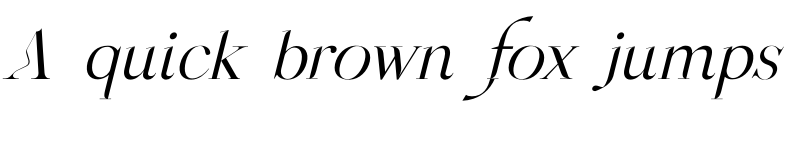 Preview of OGNES Italic font