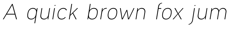 Preview of Ogonek Light Italic font