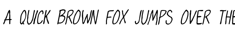 Preview of OhMaria Italic font