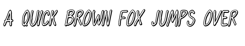 Preview of OhMaria Shadow Italic font