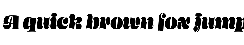 Preview of Ohno Blazeface 72 Point Italic font