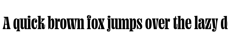 Preview of Ohno Fatface 16 Pt Compressed font