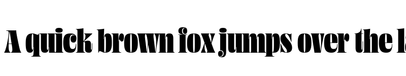 Preview of Ohno Fatface 48 Pt Condensed font