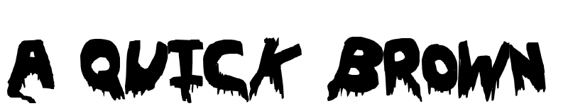 Preview of OhTheHorror Regular font