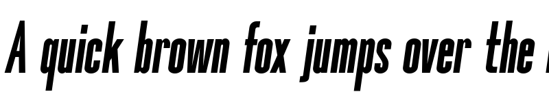 Preview of Okana Black Oblique font