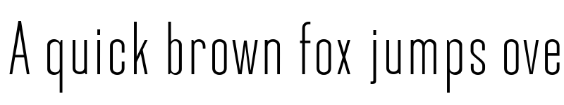 Preview of Okana Light font