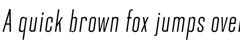 Preview of Okana Medium Oblique font