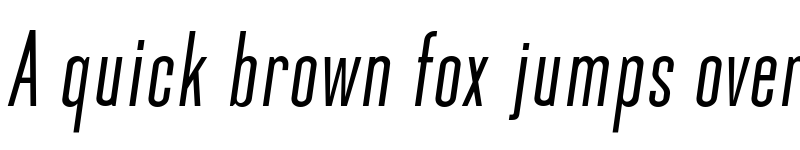 Preview of Okana SemiBold Oblique font