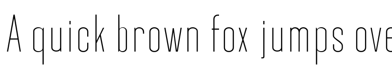 Preview of Okana Thin font