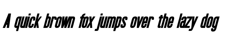 Preview of Okuda Bold Italic font