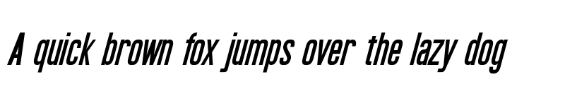 Preview of Okuda Italic font