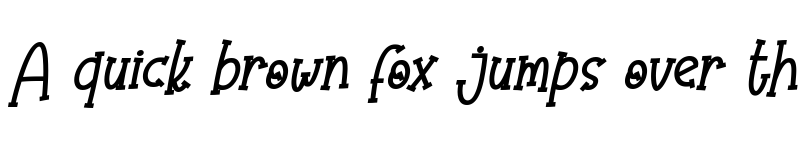 Preview of Olaugh Bold Italic font