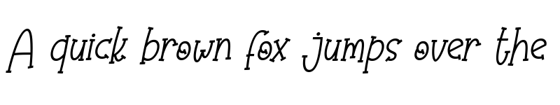 Preview of Olaugh Italic font