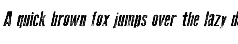 Preview of Old Press Italic font