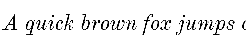 Preview of Old Standard Italic font