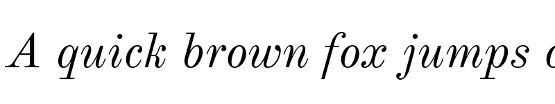 Preview of Old Standard TT Italic font