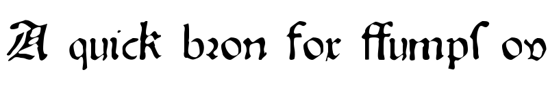 Preview of Oldprint Normal font