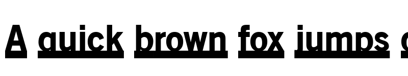 Preview of OldSansBlackUnderline Regular font