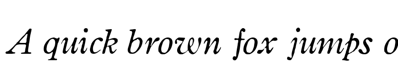 Preview of Oldstyle Italic HPLHS font