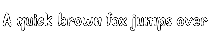 Preview of Oleander Cakes Outline Regular font