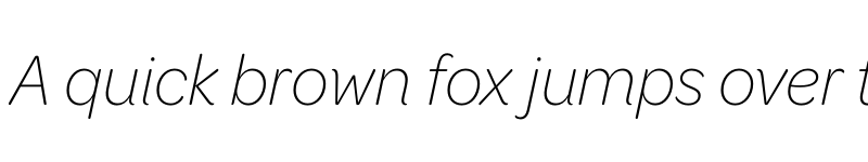 Preview of Omnes Cond ExtraLight Italic font