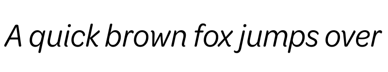 Preview of Omnes Cond Italic font