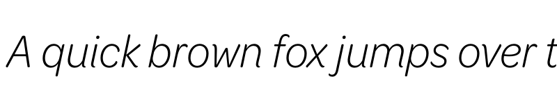 Preview of Omnes Cond Light Italic font