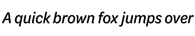 Preview of Omnes Cond Medium Italic font