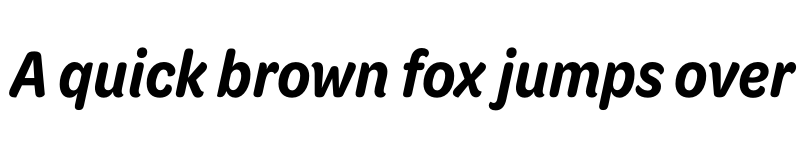 Preview of Omnes Cond SemiBold Italic font