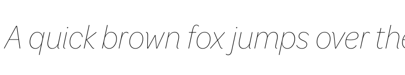 Preview of Omnes Cond Thin Italic font