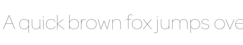 Preview of Omnes Hairline font