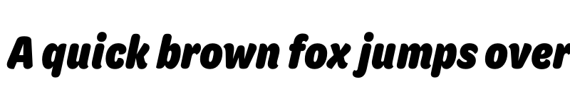 Preview of Omnes Narrow Black Italic font