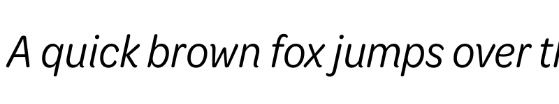 Preview of Omnes Narrow Italic font