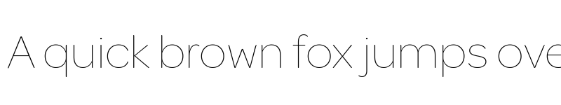 Preview of Omnes Thin font