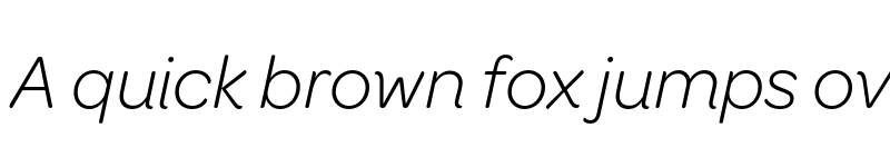 Preview of OmnesGreek Light Italic font