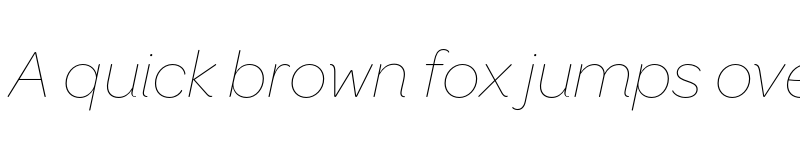 Preview of OmnesGreek Thin Italic font