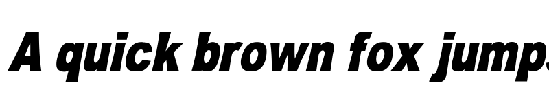 Preview of OMNIBLACK Italic font