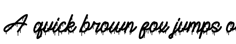 Preview of Onedrips Regular font