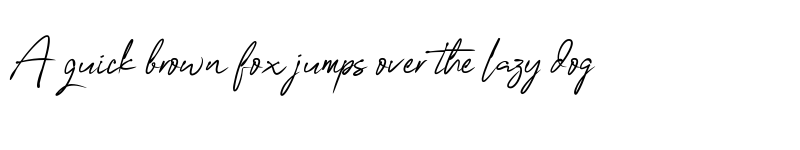 Preview of OneSignature Regular font