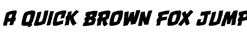 Preview of OneTwoPunch BB Italic font