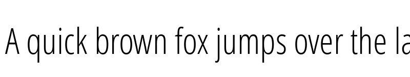 Preview of Open Sans Condensed Light font