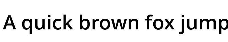 Preview of Open Sans SemiBold font