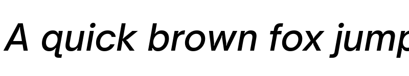 Preview of Open Sauce Sans Medium Italic font