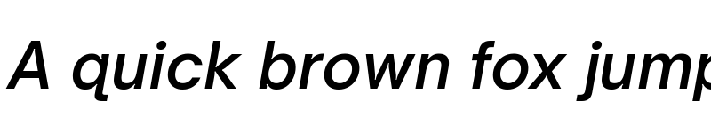 Preview of Open Sauce Sans SemiBold Italic font